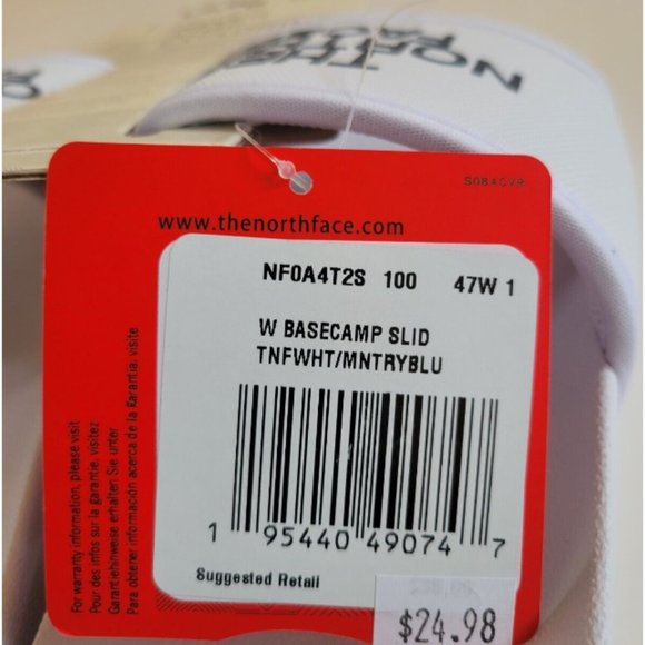 The North Face Basecamp 3 Slide Sandals Women's Sizes - Picture 3 of 4